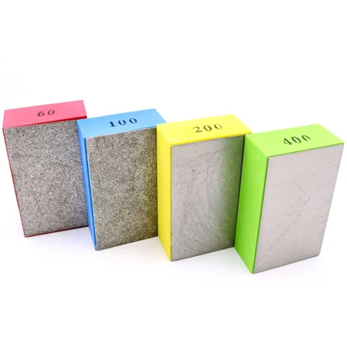 Vista 8 de Almohadillas de pulido a mano de diamante para lijar hormigón vidrio piedra granito mármol 60#, 100#, 200#, 400# (4 unids/juego)..