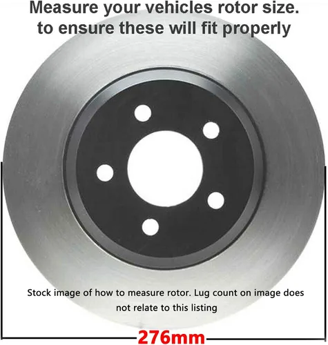Vista 353 de Detroit Axle - Rotores de freno delantero para 04-13 Mazda 3 Rotores de frenos de disco 06-15 Mazda 5 Reemplazo: Rotor regular delantero de 11.81