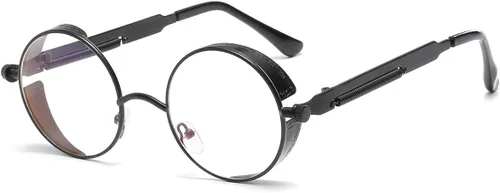 Vista 47 de Dollger Gafas de sol vintage Steampunk Retro Metal Round Circle Frame