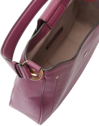 Vista 3 de Marc Jacobs The Stud Hobo - Bolso de hombro de cuero berenjena