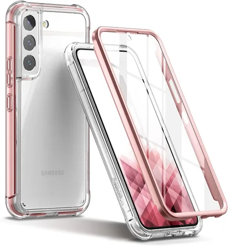 Vista 12 de SURITCH Funda transparente para Samsung Galaxy S22+ Plus de 6.6 pulgadas (solo protector de pantalla), [protector de pantalla integrado] carcasa