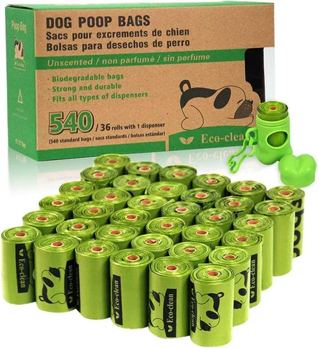 Vista 10 de ECO-CLEAN Bolsas de excremento biodegradables, 16 rollos/240 bolsas