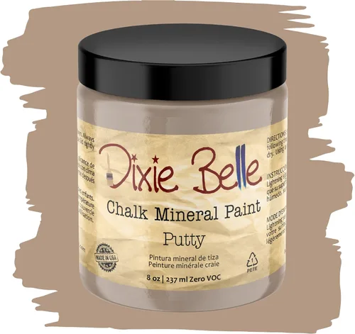 Vista 205 de Pintura para muebles con acabado de tiza Dixie Belle Paint Company - Amatista (4oz) - Pintura mineral de tiza chic púrpura profundo mate