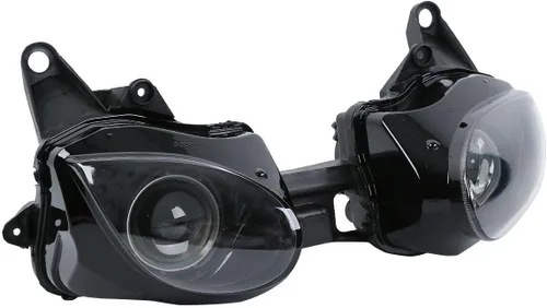 Vista 3 de Faro delantero negro transparente para Kawasaki Ninja ZX6R 2007