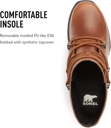 Vista 5 de SOREL Joan of Arctic Wedge III - Botas de cuña de gamuza impermeables para mujer