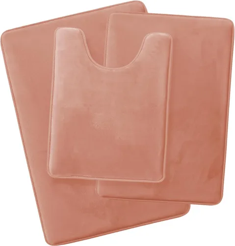 Vista 144 de Clara Clark Alfombra de Baño 24" x 17" - Alfombras de Baño, Tapete de Baño de Espuma Viscoelástica, Afelpado, Acogedor, Ultra Suave, Antideslizante