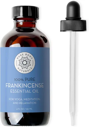 Vista 7 de Pure Body Naturals Aceite esencial de incienso, 1 onza líquida, grado terapéutico puro y sin diluir, para difusor y piel, meditación y yoga, incluye
