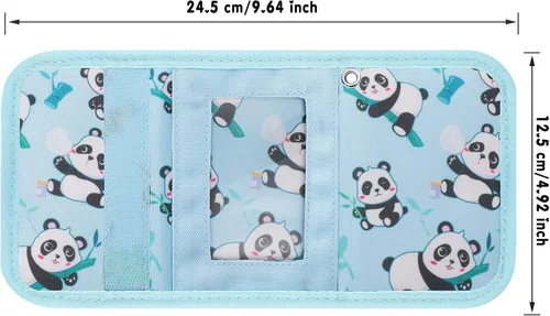 Vista 4 de Hapycat Cartera infantil para niñas, Panda-azul