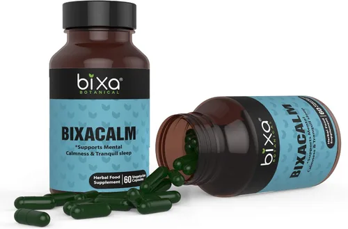 Vista 3 de bixa BOTANICAL Bixacalm, 60 cápsulas vegetales (450 mg) Extracto de Ashwagandha y extracto de valeriana para dormir