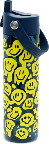 Vista 32 de Elemental Botella de agua Splash con pajilla, botella de agua reutilizable de plástico Tritan sin BPA con correa, ideal para viajes, gimnasio