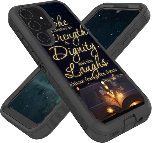 Vista 69 de Diseñada para Galaxy A17 5G de 6.7 pulgadas, resistente, resistente y duradera, a prueba de golpes, híbrida de doble capa, funda protectora de doble