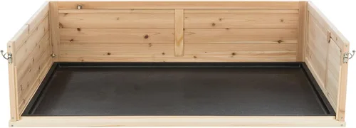 Vista 9 de Trixie Carrera de madera de interior para animales pequeños con vista, corralito para tortugas, conejillos de indias, hámsters