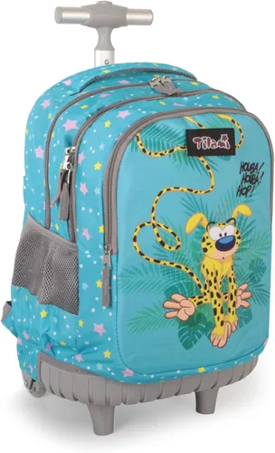 Vista 14 de Tilami Mochila con ruedas para niños y niñas, astronauta