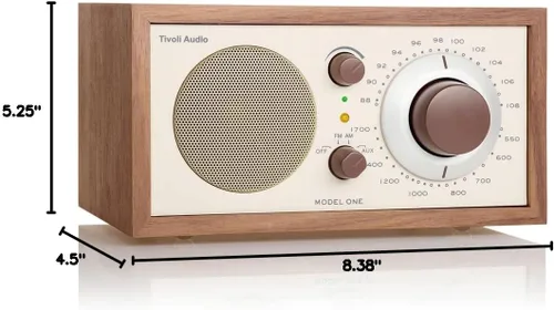 Vista 6 de Tivoli - Radio de mesa AM FM, audio Model One WalnutBeige