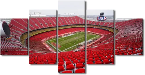 Vista 52 de Arte de pared en lienzo de estadio Allegiant, arte de pared para sala de estar, equipo de fútbol americano, pintura moderna de Nevada Las Vegas