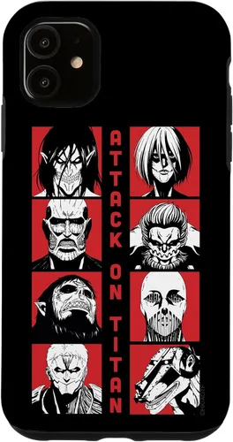 Vista 8 de Attack on Titan Funda Titan Lineup de temporada 4 para iPhone 17