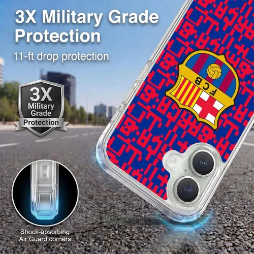 Vista 299 de Head Case Designs Funda de gel suave con licencia oficial del FC Barcelona Barca Crest Graphics [protección de grado militar] compatible con Apple