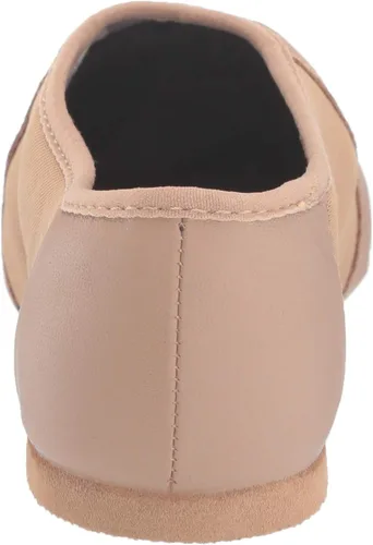 Vista 3 de Bloch Dance Neo-Flex Slip On Zapatos de jazz de cuero para niños Canela
