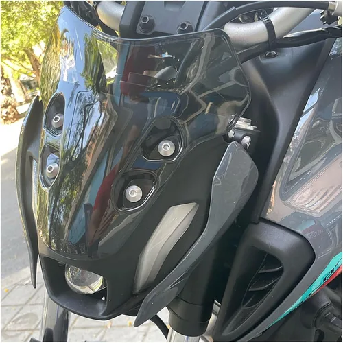 Vista 6 de New 2 Colors Windshield WindScreen Double Bubble Motorcycle Accessories Compatible with MT07 MT 07 MT-07 Mt07 Mt 07 2021 2022