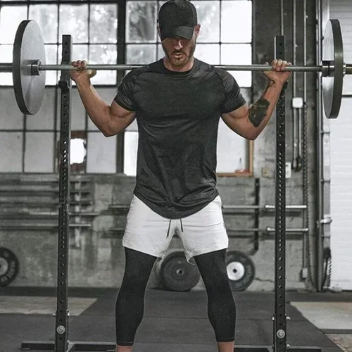 Vista 2 de COOFANDY Paquete de 3 pantalones cortos de entrenamiento para hombre, pantalones cortos deportivos de malla, ligeros, para culturismo, con bolsillos