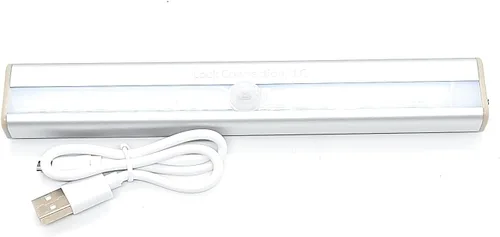 Vista 4 de Lock Connection® - 1 luz LED azul recargable activada por movimiento para gabinete. Pegar en cualquier lugar/10 LED sensor de movimiento