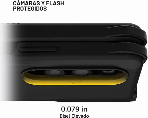 Vista 4 de Ghostek Exec - Funda tipo cartera para Galaxy Z Fold 4 con soporte magnético para tarjetas de crédito, protección de bisagra, carga inalámbrica Negro