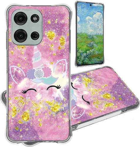 Vista 42 de jioeuinly JSF-DJS - Funda compatible con Nothing Phone 2a con protector de pantalla de vidrio templado, policarbonato duro + silicona suave, soporte