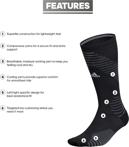 Vista 2 de adidas Calcetines para correr sobre la pantorrilla (OTC) (1 par)