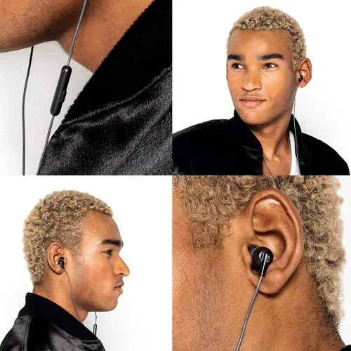 Vista 5 de Skullcandy Ink’d+ - Auriculares con cable, con conector de 3,5 mm, ajuste con aislamiento de ruido, micrófono incorporado para control de llamadas
