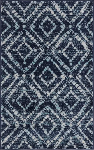 Vista 32 de SAFAVIEH Colección Adirondack Alfombra Decorativa - 2'6" x 4', Negro y Marfil, Diseño Moderno Desgastado, No Desprende Pelusa y Fácil Cuidado, Ideal