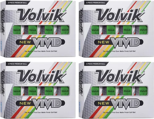 Vista 8 de Volvik Juego de 3 pelotas de golf de color mate de alta visibilidad, de alta visibilidad, 4 docenas (48 bolas)