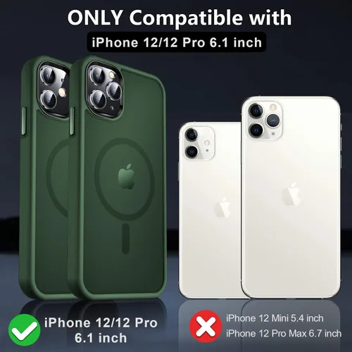 Vista 718 de MOCCA - Funda magnética resistente para iPhone XR de 6.1 pulgadas, compatible con MagSafe, funda con protección contra caídas de grado militar