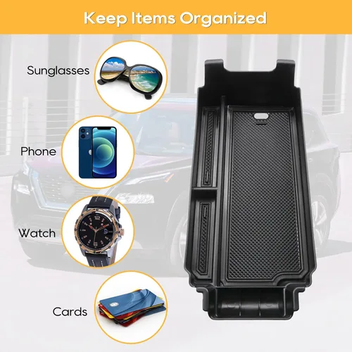 Vista 4 de LFOTPP Rogue Organizador de consola central para Nissan Rogue 2021 2022 2023 2024 2025 2026 Nissan Rogue [S/SL/SV/Platinum] T33 Caja