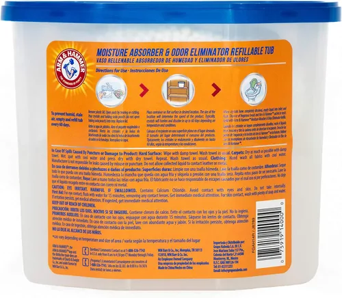 Vista 3 de Arm & Hammer Absortor de humedad recargable sin fragancia y eliminador de olores, bañera de 14 onzas