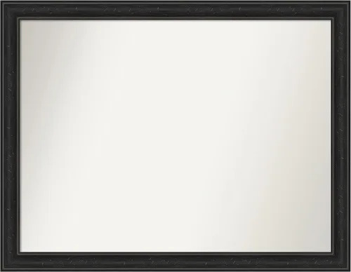 Vista 409 de Amanti Art Espejo personalizado, gran espejo de baño estrecho, espejo de pared o espejo de tocador de baño sobre el fregadero (24 x 24 pulgadas)