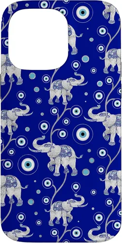Vista 21 de Funda con dije de elefante de mala suerte para iPhone 17