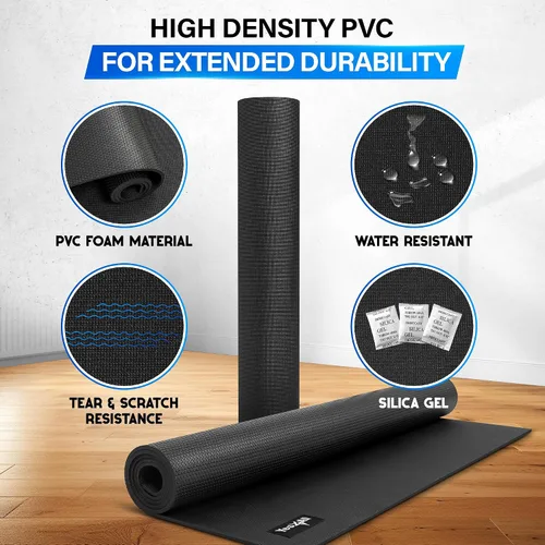 Vista 3 de YES4ALL Exercise Mat for Home Gym, Fitness Workout Mats