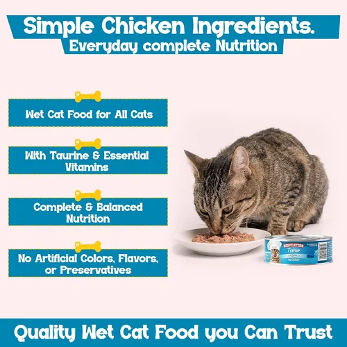 Vista 49 de Beefeaters Chicken Pate - Alimento húmedo para gatos, 3 onzas (paquete de 24 unidades), alimento húmedo para adultos con taurina, alimento húmedo