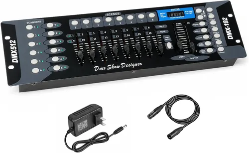 Vista 9 de Controlador DMX 54 Canales Mini DMX 512 para DJ, Escenario y Luces LED