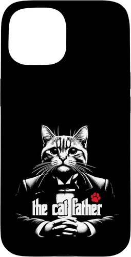 Vista 6 de The Catfather Fathersday Funny Gifts Best Birthday Cat Dad Case for iPhone 16