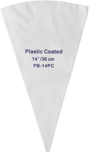 Vista 2 de Winco Bolsa de repostería de algodón con revestimiento de plástico, 12 pulgadas