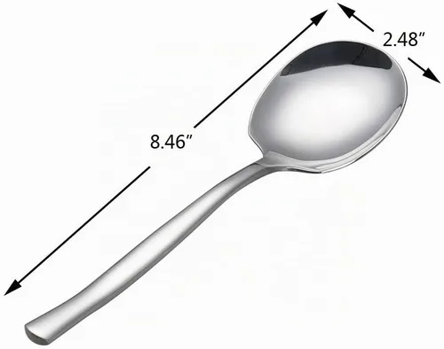 Vista 2 de Cucharas grandes de 6 piezas, cuchara de servir buffet de acero