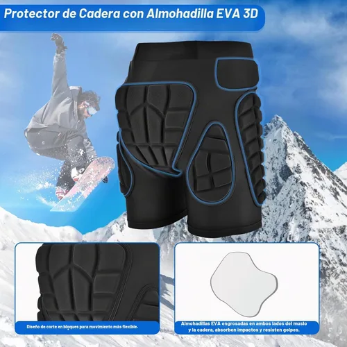Vista 2 de TOMSHOO 3D Protective Padded Shorts for Men Women