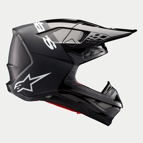 Vista 4 de Alpinestars Casco de inundación Supertech M10 Negro/Gris Oscuro Mate y Brillante