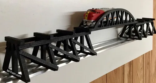 Vista 2 de HO Calibre/modelo a escala puente de tren y caballete Fabricado en los Estados Unidos