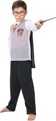 Vista 6 de Harry Potter Big Ls Gryffindor - Conjunto de pijama de 3 piezas con capa
