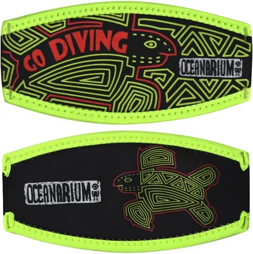 Vista 6 de Máscara de buceo, cubierta de neopreno, máscara de buceo, envoltura de correa para máscara de snorkel para hombres y mujeres Ballenas azules