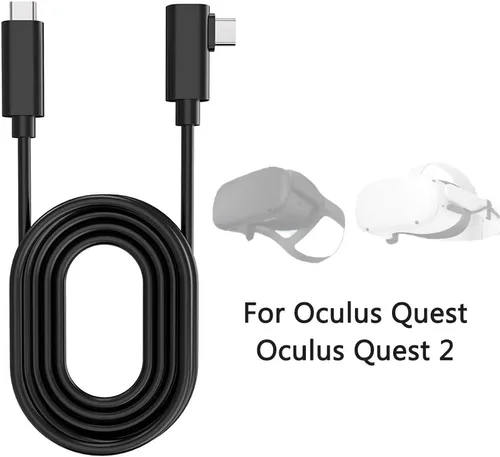 Vista 6 de LVOERTUIG Oculus Link - Cable de auriculares para Quest 2 y Quest 164ft