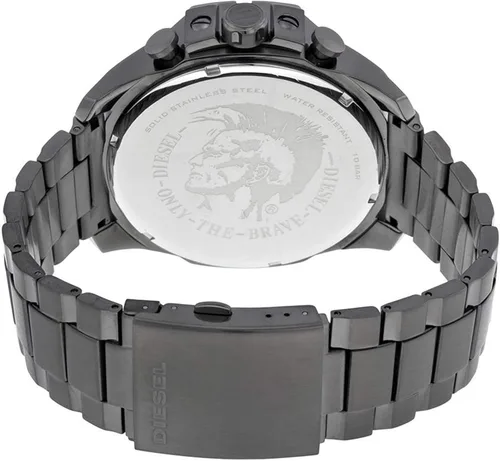 Vista 3 de Diesel Relojes Mega Chief Gunmetal gris Movimiento de cuarzo