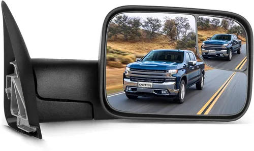 Vista 22 de SCITOO Espejos de remolque retrovisores izquierdos+derechos para Dodge 2009-2016 para Dodge para Ram 1500 2500 3500 con señal de giro calentada
